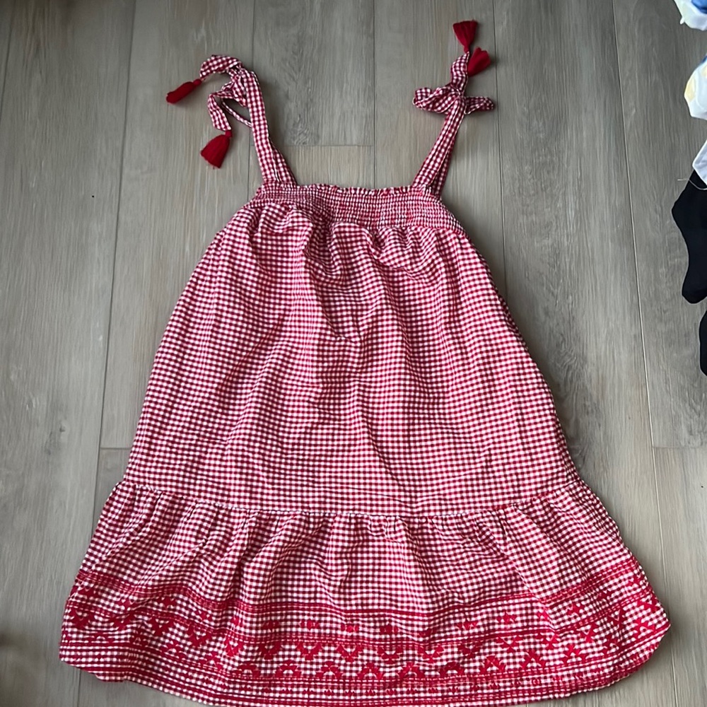 Red Gingham Dress - Size S